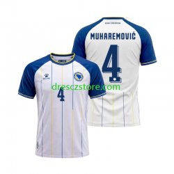 Bosna a Hercegovina Tarik Muharemovic 4 Venkovní Dres MS ve fotbale 2026 Krátký rukáv Muže Fotbalové Dresy