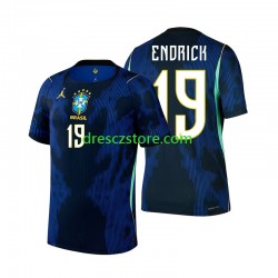 Brazílie Endrick 19 Venkovní Dres MS ve fotbale 2026 Krátký rukáv Muže Fotbalové Dresy