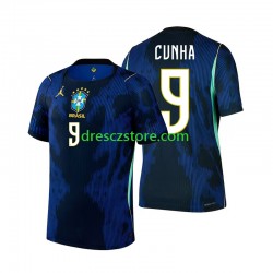 Brazílie Matheus Cunha 9 Venkovní Dres MS ve fotbale 2026 Krátký rukáv Muže Fotbalové Dresy