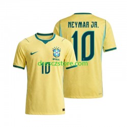 Brazílie Neymar JR 10 Domácí Dres MS ve fotbale 2026 Krátký rukáv Muže Fotbalové Dresy
