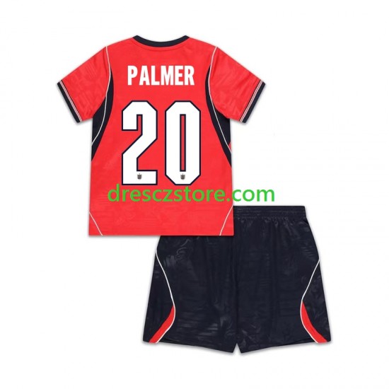 Anglie Cole Palmer 20 Venkovní Dres MS ve fotbale 2026 Krátký rukáv Děti Fotbalové Dresy