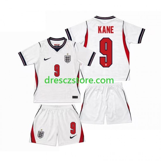 Anglie Harry Kane 9 Domácí Dres MS ve fotbale 2026 Krátký rukáv Děti Fotbalové Dresy