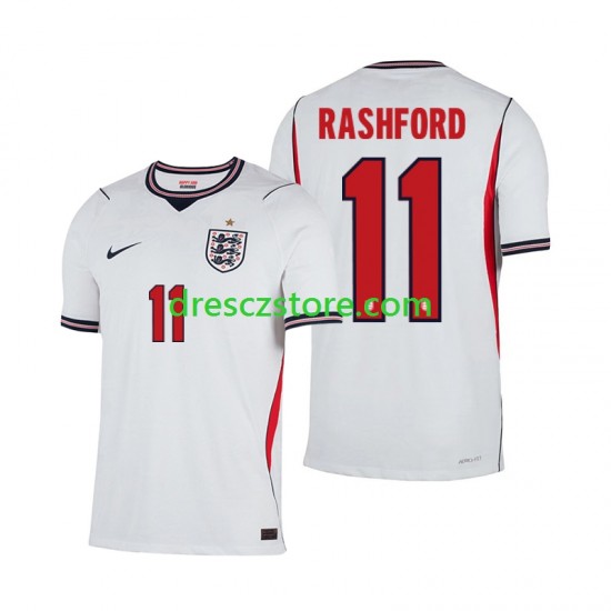 Anglie Marcus Rashford 11 Domácí Dres MS ve fotbale 2026 Krátký rukáv Muže Fotbalové Dresy