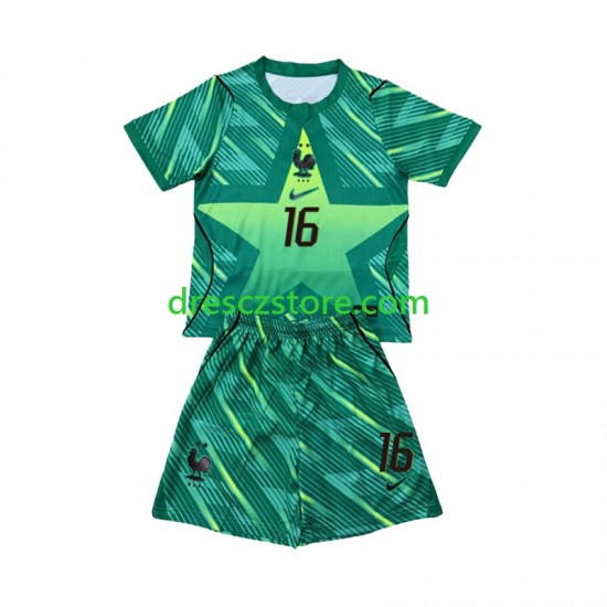 Francie Mike Maignan 16 Brankářské Alternativní Dres MS ve fotbale 2026 Krátký rukáv Děti Fotbalové Dresy