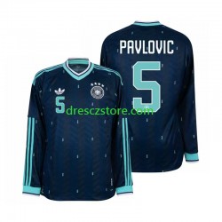 Německo Aleksandar Pavlovic 5 Venkovní Dres MS ve fotbale 2026 Dlouhý rukáv Muže Fotbalové Dresy