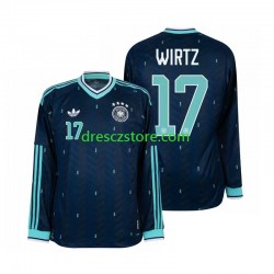 Německo Florian Wirtz 17 Venkovní Dres MS ve fotbale 2026 Dlouhý rukáv Muže Fotbalové Dresy