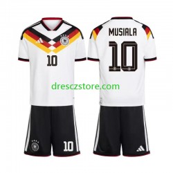 Německo Jamal Musiala 10 Domácí Dres MS ve fotbale 2026 Krátký rukáv Děti Fotbalové Dresy