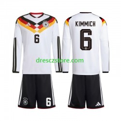 Německo Joshua Kimmich 6 Domácí Dres MS ve fotbale 2026 Dlouhý rukáv Děti Fotbalové Dresy