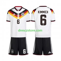 Německo Joshua Kimmich 6 Domácí Dres MS ve fotbale 2026 Krátký rukáv Děti Fotbalové Dresy