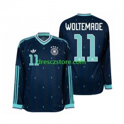 Německo Nick Woltemade 11 Venkovní Dres MS ve fotbale 2026 Dlouhý rukáv Muže Fotbalové Dresy
