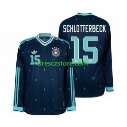 Německo Nico Schlotterbeck 15 Venkovní Dres MS ve fotbale 2026 Dlouhý rukáv Muže Fotbalové Dresy