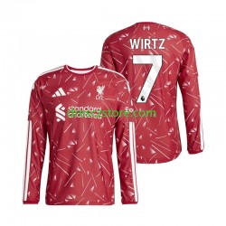 Liverpool Florian Wirtz 7 Domácí Dres 2026-2027 Dlouhý rukáv Muže Fotbalové Dresy