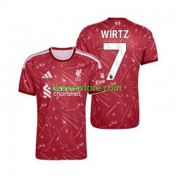 Liverpool Florian Wirtz 7 Domácí Dres 2026-2027 Krátký rukáv Muže Fotbalové Dresy