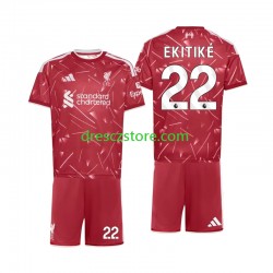 Liverpool Hugo Ekitike 22 Domácí Dres 2026-2027 Krátký rukáv Děti Fotbalové Dresy
