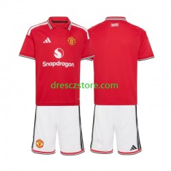 Manchester United Domácí Dres 2026-2027 Krátký rukáv Děti Fotbalové Dresy