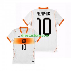 Nizozemsko Memphis Depay 10 Venkovní Dres MS ve fotbale 2026 Krátký rukáv Muže Fotbalové Dresy