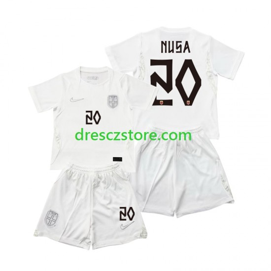 Norsko Antonio NUSA 20 Alternativní Dres MS ve fotbale 2026 Krátký rukáv Děti Fotbalové Dresy