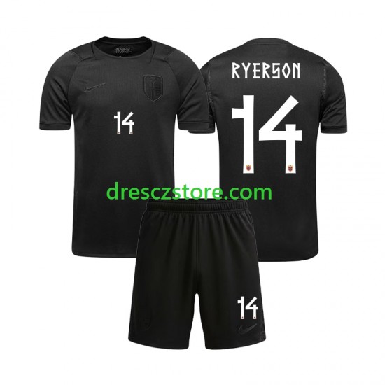 Norsko Julian Ryerson 14 Venkovní Dres MS ve fotbale 2026 Krátký rukáv Děti Fotbalové Dresy