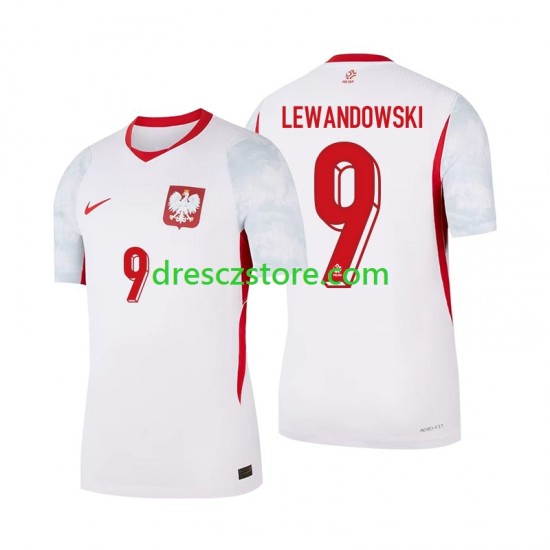 Polsko Robert Lewandowski 9 Domácí Dres 2026 Krátký rukáv Muže Fotbalové Dresy