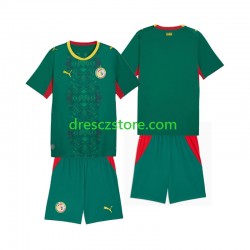 Senegal Venkovní Dres 2026 2027 Krátký rukáv Děti Fotbalové Dresy