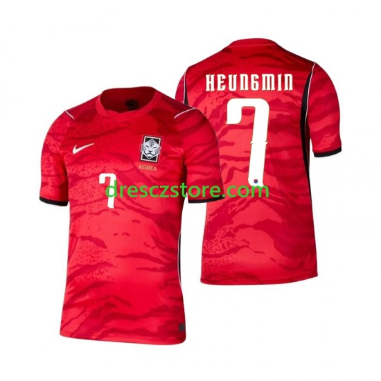 Jižní Korea Son Heung-min 7 Domácí Dres MS ve fotbale 2026 Krátký rukáv Muže Fotbalové Dresy