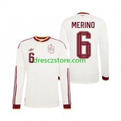 Španělsko Mikel Merino 6 Venkovní Dres MS ve fotbale 2026 Dlouhý rukáv Muže Fotbalové Dresy