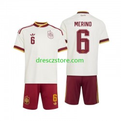 Španělsko Mikel Merino 6 Venkovní Dres MS ve fotbale 2026 Krátký rukáv Děti Fotbalové Dresy