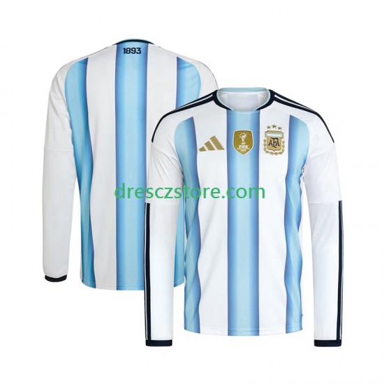 Argentina Domácí Dres MS ve fotbale 2026 Dlouhý rukáv Muže Fotbalové Dresy