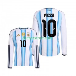 Argentina Lionel Messi 10 Domácí Dres MS ve fotbale 2026 Dlouhý rukáv Muže Fotbalové Dresy