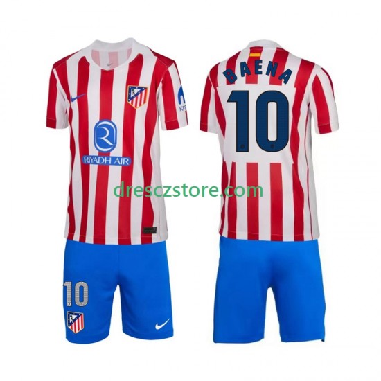 Atlético Madrid Alex Baena 10 Domácí Dres 2025-2026 Krátký rukáv Děti Fotbalové Dresy