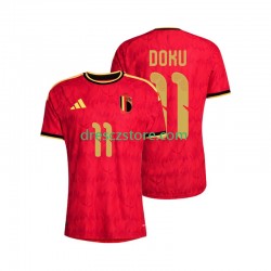 Belgie Jeremy Doku 11 Domácí Dres MS ve fotbale 2026 Krátký rukáv Muže Fotbalové Dresy