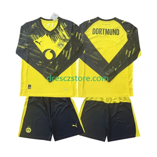 Borussia Dortmund Domácí Dres 2025-2026 Dlouhý rukáv Děti Fotbalové Dresy