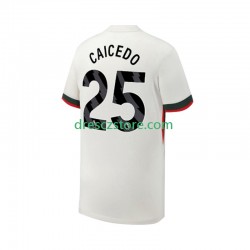 Chelsea Moises Caicedo 25 Venkovní Dres 2025-2026 Krátký rukáv Muže Fotbalové Dresy
