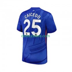 Chelsea Moises Caicedo 25 Domácí Dres 2025-2026 Krátký rukáv Muže Fotbalové Dresy