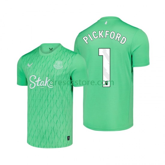 Everton Pickford 1 Brankářské Domácí Dres 2025-2026 Krátký rukáv Muže Fotbalové Dresy
