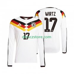 Německo Florian Wirtz 17 Domácí Dres MS ve fotbale 2026 Dlouhý rukáv Muže Fotbalové Dresy