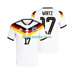 Německo Florian Wirtz 17 Domácí Dres MS ve fotbale 2026 Krátký rukáv Muže Fotbalové Dresy