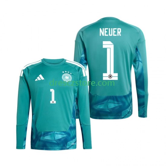 Německo Manuel Neuer 1 Brankářské Domácí Dres MS ve fotbale 2026 Dlouhý rukáv Muže Fotbalové Dresy