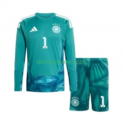 Německo Manuel Neuer 1 Brankářské Domácí Dres MS ve fotbale 2026 Dlouhý rukáv Děti Fotbalové Dresy