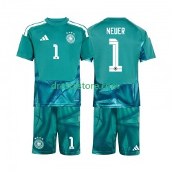 Německo Manuel Neuer 1 Brankářské Domácí Dres MS ve fotbale 2026 Krátký rukáv Děti Fotbalové Dresy