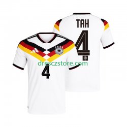 Německo Jonathan Tah 4 Domácí Dres MS ve fotbale 2026 Krátký rukáv Muže Fotbalové Dresy