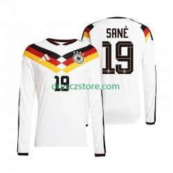 Německo Leroy Sane 19 Domácí Dres MS ve fotbale 2026 Dlouhý rukáv Muže Fotbalové Dresy