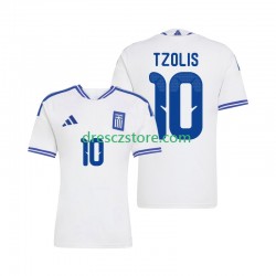 Řecko Christos Tzolis 10 Domácí Dres 2026 Krátký rukáv Muže Fotbalové Dresy