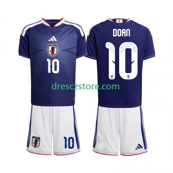 Japonsko Ritsu Doan 10 Domácí Dres MS ve fotbale 2026 Krátký rukáv Děti Fotbalové Dresy