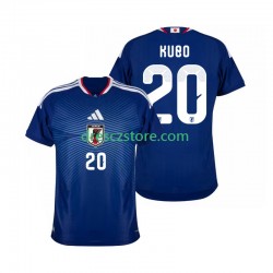 Japonsko Kubo 20 Domácí Dres MS ve fotbale 2026 Krátký rukáv Muže Fotbalové Dresy