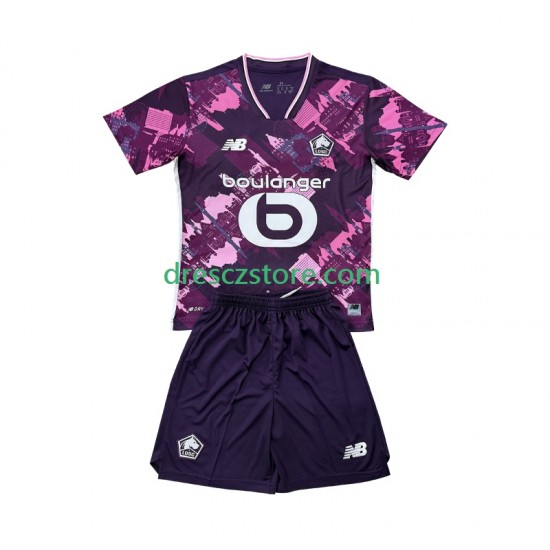 LOSC Lille Čtvrtý Dres 2025-2026 Krátký rukáv Děti Fotbalové Dresy