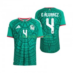 Mexiko Edson Alvarez 4 Domácí Dres MS ve fotbale 2026 Krátký rukáv Muže Fotbalové Dresy