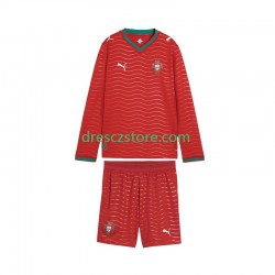 Portugalsko Domácí Dres MS ve fotbale 2026 Dlouhý rukáv Děti Fotbalové Dresy