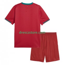 Portugalsko Domácí Dres MS ve fotbale 2026 Krátký rukáv Děti Fotbalové Dresy