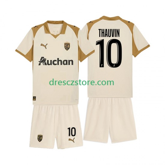 RC Lens Florian Thauvin 10 Alternativní Dres 2025-2026 Krátký rukáv Děti Fotbalové Dresy